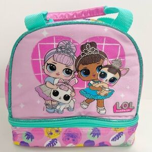 L.O.L. Surprise! Pink and Blue Insulated Kids Lunch Bag - NWOT